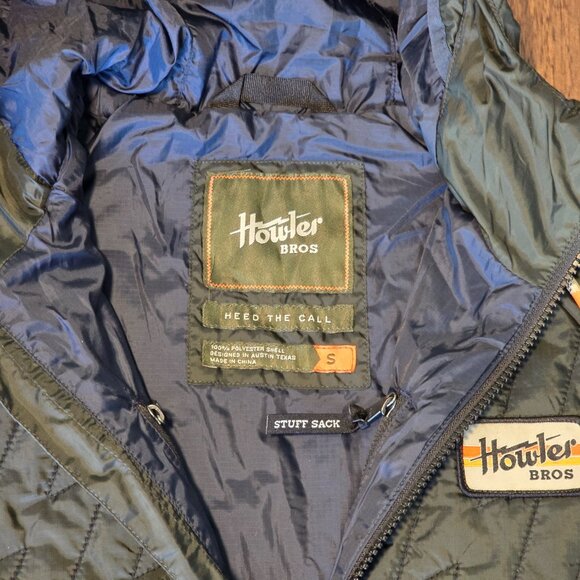 NWT Howler Brothers Voltage Full Zip Jacket - Coal Black (S) - Picture 2 of 5